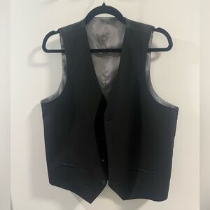 3️⃣for50 Alfani Black Men’s Slim Fit Tuxedo Suit Vest Formal Wear Medium